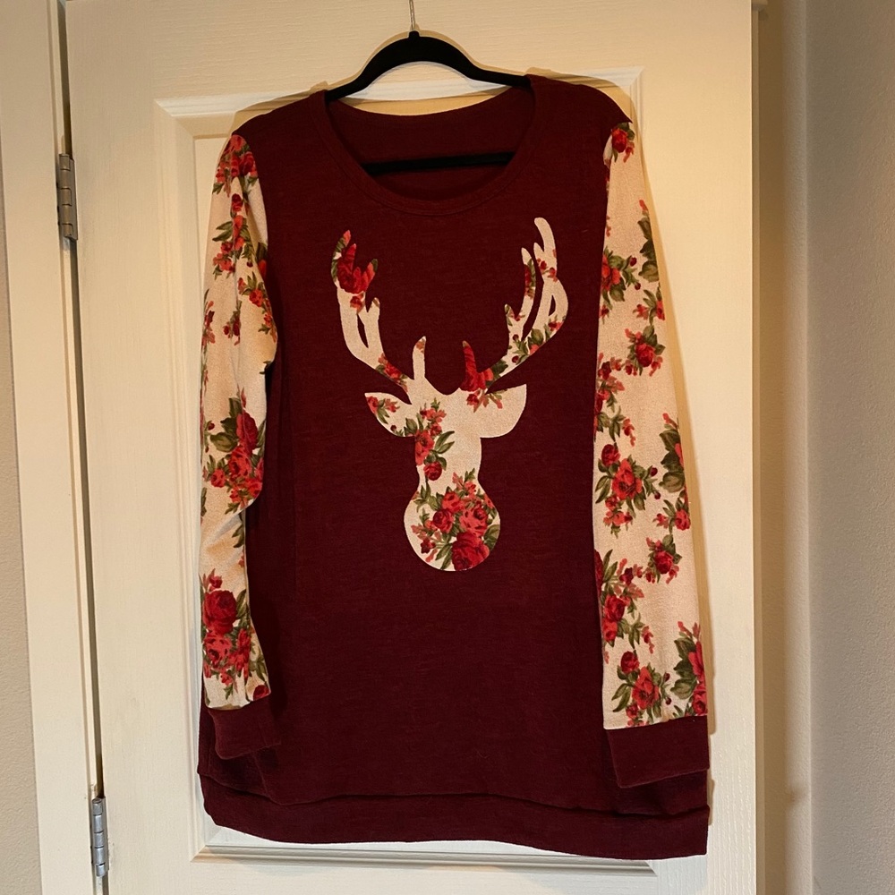 Reindeer Christmas Sweater Size 3XL